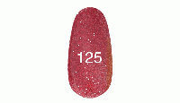 Гель лак № 125 (красный с плотным блеском) 7 мл.