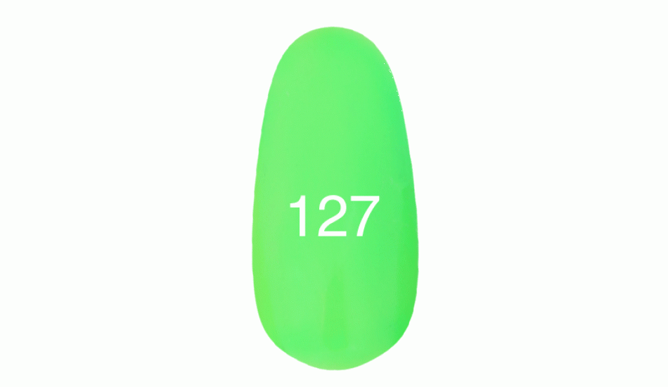 Гель лак № 127 (неоновый зеленый) 7 мл. - фото 1 - id-p3499962
