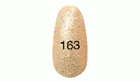 Гель лак № 163 (золотой перламутр с пурпурными блестками) 7 мл.