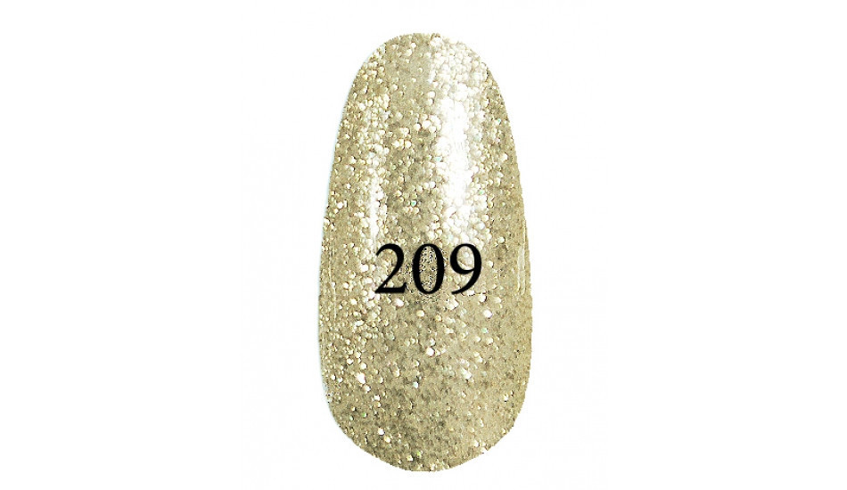 Гель лак № 209 (Золотой с серебряными блеском) 7 мл. - фото 1 - id-p3500001