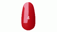 Гель лак № 4 (классический красный цвет, эмаль) 7 мл.