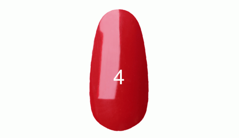 Гель лак № 4 (классический красный цвет, эмаль) 7 мл. - фото 1 - id-p3500020