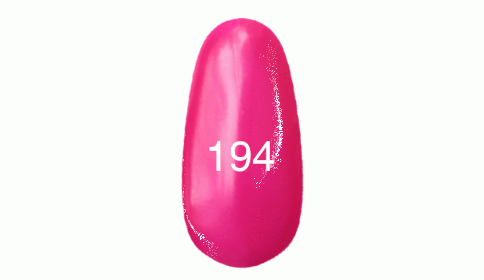 Гель лак № 194 (ярко-розовый плотный, эмаль) 12 мл. - фото 1 - id-p3500126