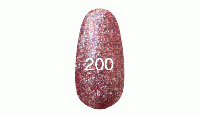 Гель лак № 200 (рыжий с перламутром, блестками) 12 мл.