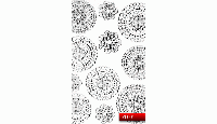 Nail Art Stickers YL 001 (серебро)