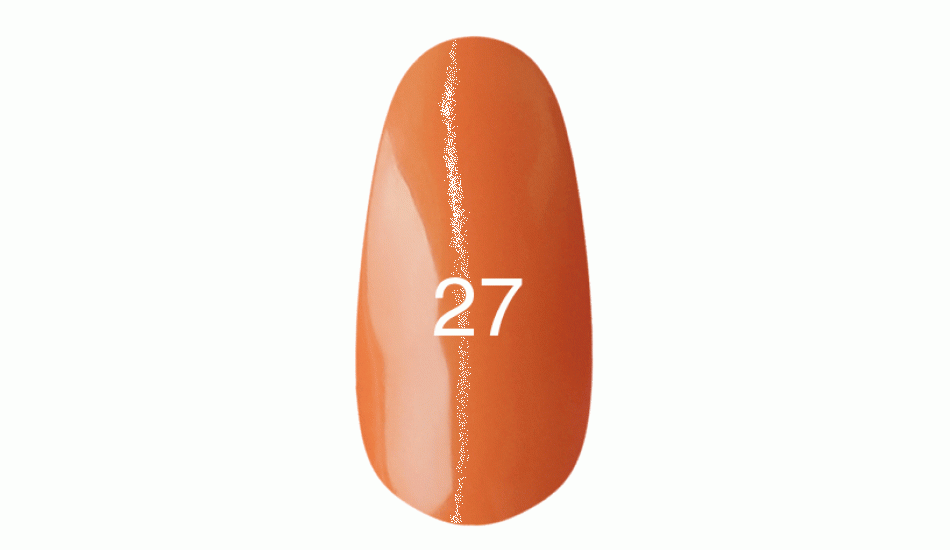 Гель лак № 27 (оранжевый, эмаль) 7 мл. - фото 1 - id-p3552791