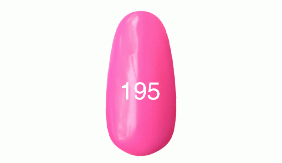 Гель лак № 195 (неоново-розовый плотный, эмаль) 7 мл. - фото 1 - id-p3552875