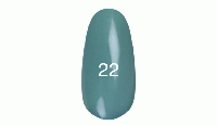 Гель лак № 22 (Cеро-голубая, эмаль) 12 мл.