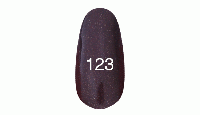 Гель лак № 123 (темный баклажан с перламутром) 12 мл.