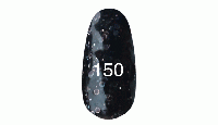 Гель лак № 150 (черный с крупной и мелкой слюдой) 12 мл
