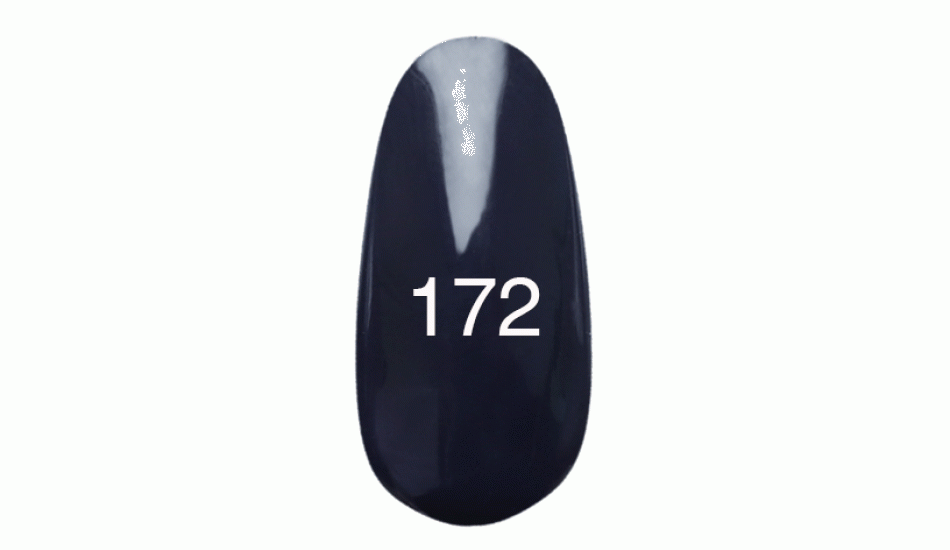 Гель лак № 172 (черно-синий эмалевый) 12 мл. - фото 1 - id-p3552984