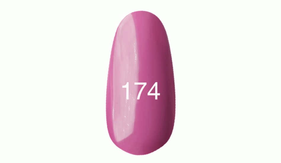 Гель лак № 174 (розовато-лиловый, эмаль) 12 мл. - фото 1 - id-p3552985