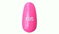Гель лак № 195 (неоново-розовый плотный, эмаль) 12 мл.