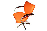 Кресло парикмахерское оранжевое 5516 Milan