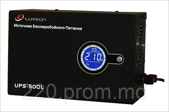 ИБП LUXEON UPS-500L (300Вт) для котла,чистая синусоида, внешняя АКБ - фото 1 - id-p409332