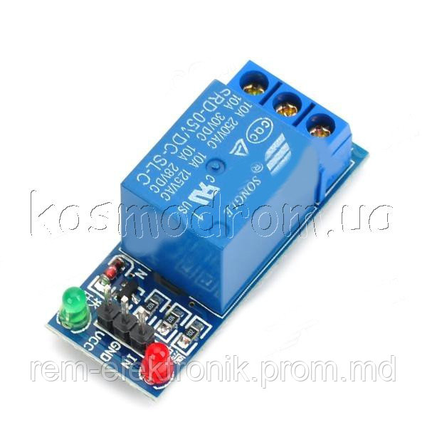 1-Channel 5V Relay Module for Arduino - фото 1 - id-p3629592