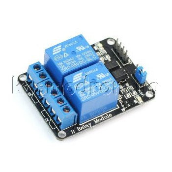 2-Channel 5V Relay Module for Arduino - фото 1 - id-p3629593