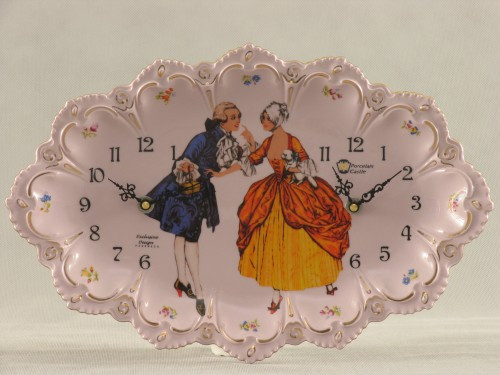 Часы с двойным циферблатом "Duet" Розовый фарфор - фото 1 - id-p3629773