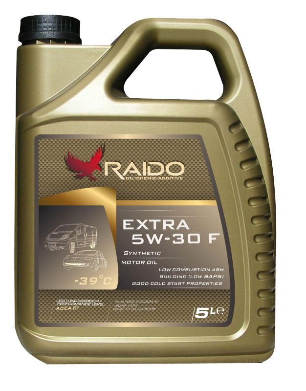 Exstra 5W-30 F Современное синтетическое топливо экономичное моторное масло (Low SAPS) - фото 1 - id-p3740263