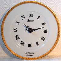 Фарфоровые часы "Золотой Кант"