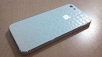 Декоративная защитная пленка для Iphone 5, аллигатор белый