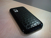 Декоративная защитная пленка для Samsung Galaxy S I500 CDMA, аллигатор черный