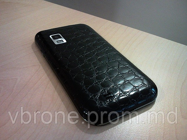 Декоративная защитная пленка для Samsung Galaxy S I500 CDMA, аллигатор черный - фото 1 - id-p3865907