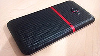 Декоративная защитная пленка для HTC One XC Sprint карбон черный кубик