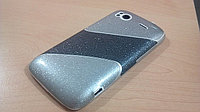 Декоративная защитная пленка для HTC Sensation бриллиант-оникс