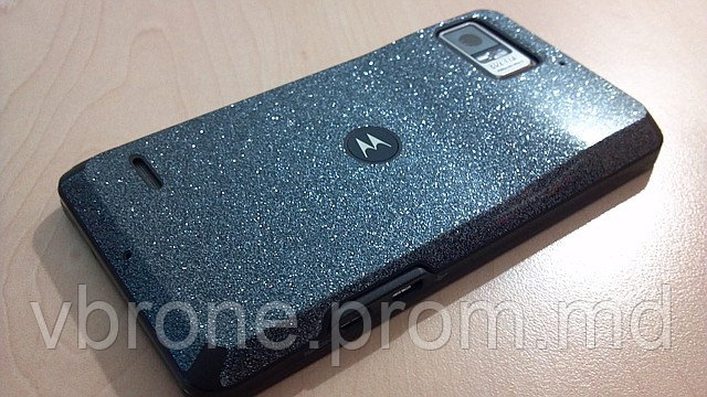 Декоративная защитная пленка для Motorola Bionica светлый оникс - фото 1 - id-p3865940