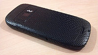 Декоративная защитная пленка для телефона Nokia C7-00 рептилия черная