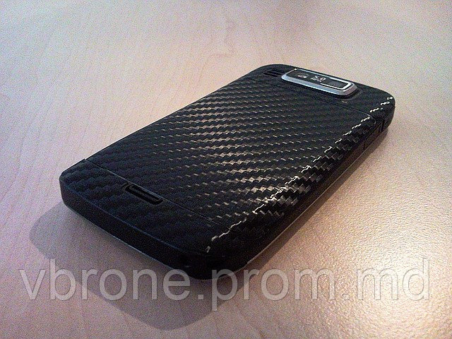 Декоративная защитная пленка для телефона Nokia E72 карбон черный - фото 1 - id-p3865951