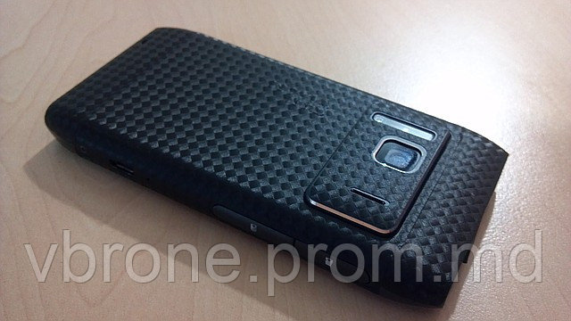 Декоративная защитная пленка для телефона Nokia N8 карбон черный - фото 1 - id-p3865952