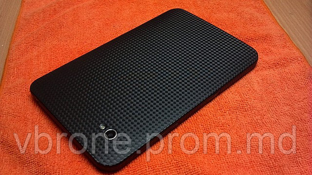 Декоративная защитная пленка для планшета Samsung Galaxy Tab 7 карбон кубик черный - фото 1 - id-p3865956