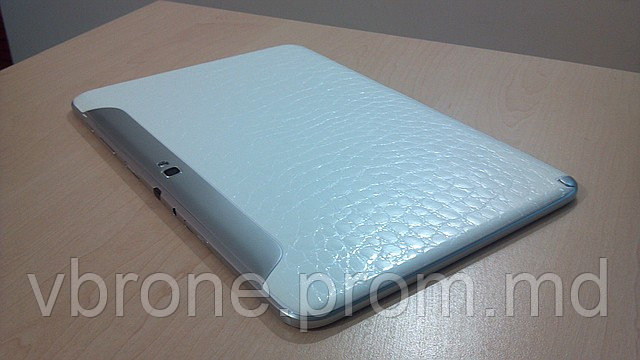 Декоративная защитная пленка для планшета Samsung Galaxy Tab аллигатор белый - фото 1 - id-p3865959