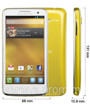 Бронированная защитная пленка для экрана Alcatel One Touch X'Pop 5035/5035D - фото 1 - id-p3866279