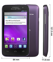 Бронированная защитная пленка для экрана Alcatel One Touch M'Pop 5020/5020D