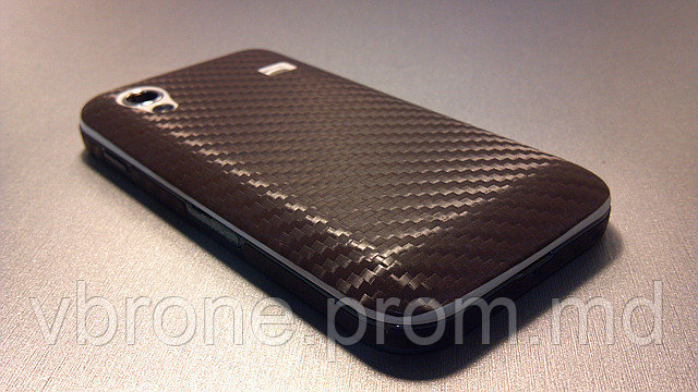 Декоративная защитная пленка для Samsung GT-S5830 Galaxy Ace "карбон коричневый" - фото 1 - id-p3866421