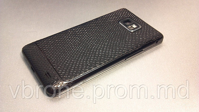 Декоративная защитная пленка для Samsung Galaxy S II "рептилия черная" - фото 1 - id-p3866422