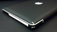 Декоративная защитная пленка для MacBook 13 карбон кубик черный