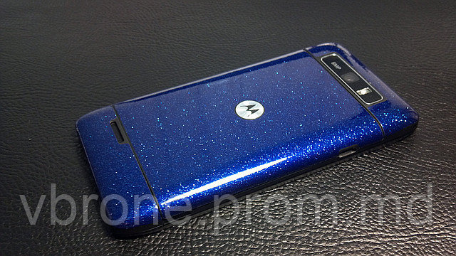 Декоративная защитная пленка для Motorola Droid XT788 синий кобальт - фото 1 - id-p3866577