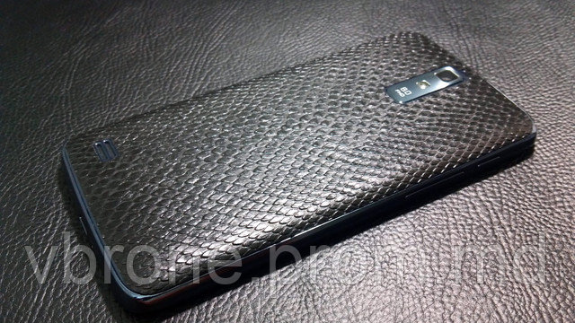 Декоративная защитная пленка для Huawei A199 Ascend G710 "рептилия черная" - фото 1 - id-p3866739