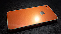 Декоративная защитная пленка для Iphone 4/4S "оранжевый хамелеон"