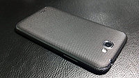 Декоративная защитная пленка для Samsung Galaxy Note II "микрокарбон черный"