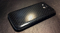 Декоративная защитная пленка для Samsung GT-I9082 Galaxy Grand "чешуя черная"