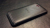 Декоративная защитная пленка для HTC Desire VC t328d "карбон кубик черный"