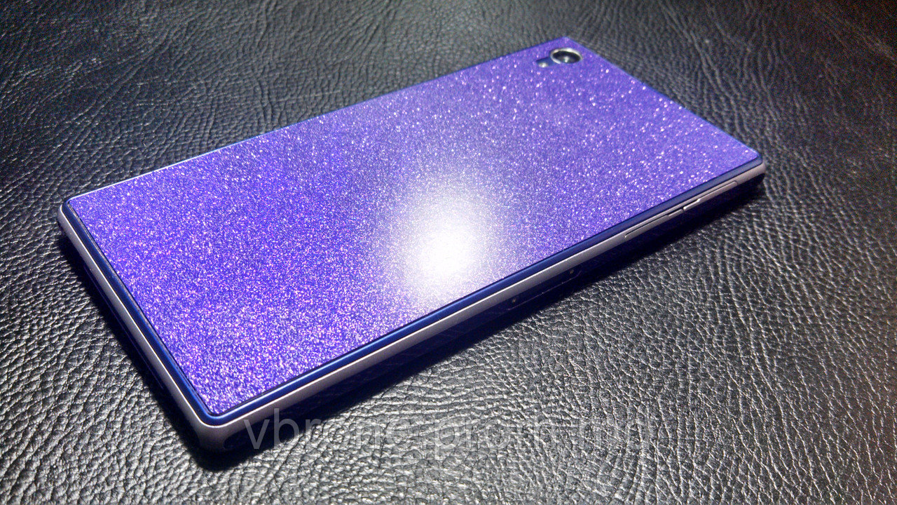 Декоративная защитная пленка для телефона Sony Xperia Z1 сиреневый блеск - фото 1 - id-p3868165