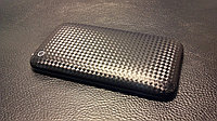 Декоративная защитная пленка для Iphone 3 "карбон черный кубик"