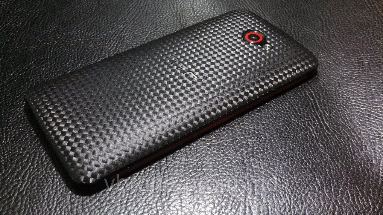 Декоративная защитная пленка для HTC Butterfly 919d карбон кубик черный - фото 1 - id-p3868222
