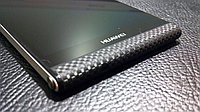 Декоративная защитная пленка для Huawei P6 микрокарбон черный